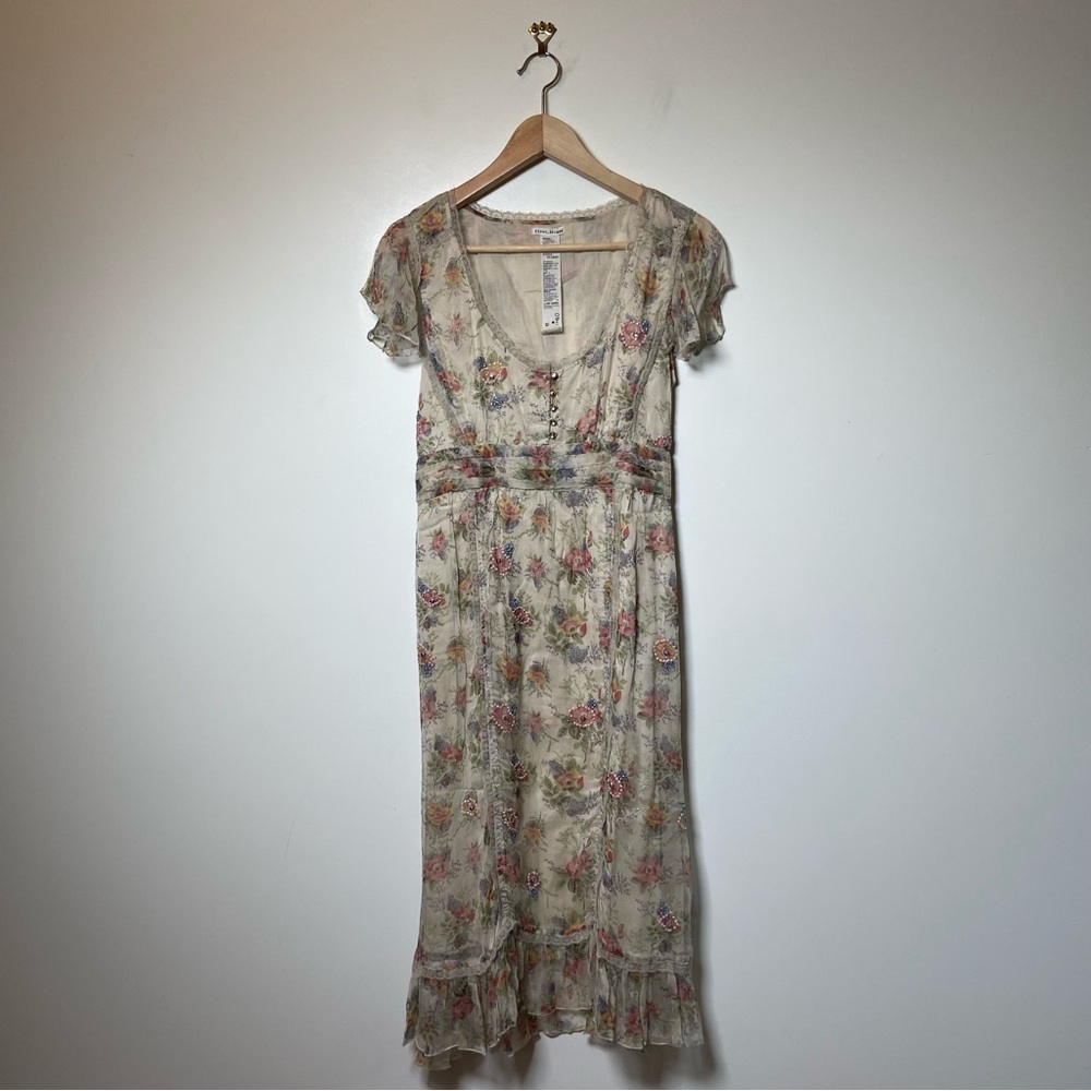 Vintage River Island Whimsical Fairy Tale Floral Dress Large